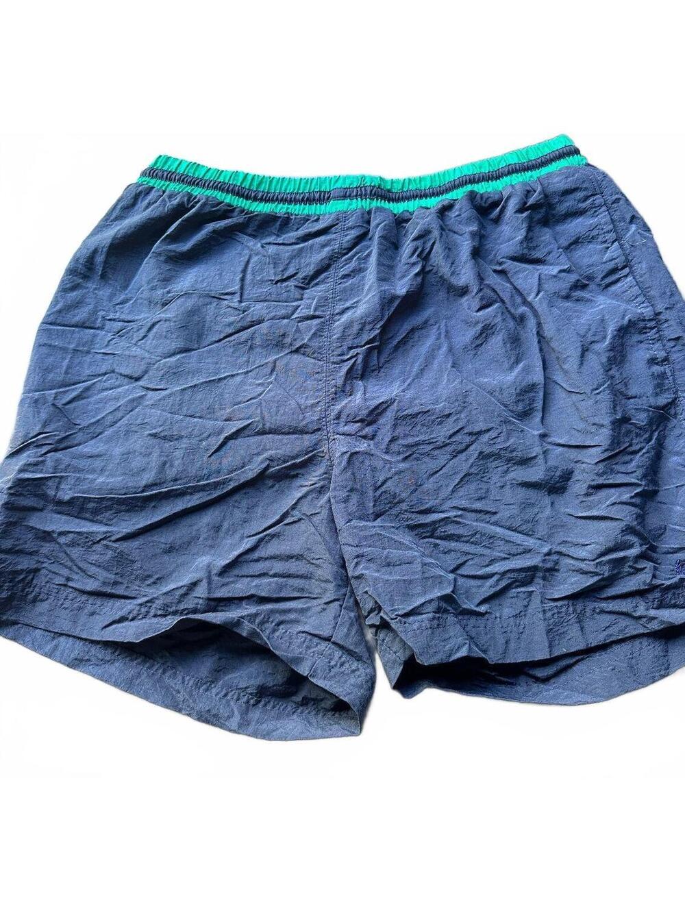 Givenchy Navy Green Swim Trunks Large
